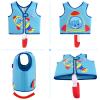 Pottwal Swim Vest for Kids - Swim Jacket for 1-2 Years (24-33LBS) - Made of Neoprene & EPE - with Adjustable Crotch Strap - Sea Blue view 2