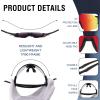 DUCO Sports Sunglasses for Men Women Fishing Cycling Mountain Bike Sun Glasses UV400 Protection 0042 view 3