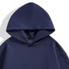 Women's Fleece Cotton Pullover Hoodies Drop Shoulder Athletic Hooded Sweatshirt Solid Color Casual Sweatshirts (Dark Blue,X-Large) view 2