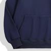 Women's Fleece Cotton Pullover Hoodies Drop Shoulder Athletic Hooded Sweatshirt Solid Color Casual Sweatshirts (Dark Blue,X-Large) view 3