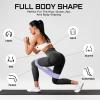 12 Pcs Fabric Resistance Bands for Working Out Booty Workout Stretch Exercise Bands Non Slip for Legs Squat Resistance Loop for Women Men Starter Butt Hip Thigh Fitness (Lilac,Light Resistance) view 4