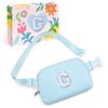 COSHAYSOO Initial Letter Fanny Pack for Girls Personalized Christmas Birthday Gifts for 6 7 8 9 10 11 12 Year Old Teen Girl, Girly Fashion Crossbody Purse Belt Bag Preteen Tween Trendy Stuff Blue G view 1
