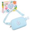 COSHAYSOO Initial Letter Fanny Pack for Girls Personalized Christmas Birthday Gifts for 6 7 8 9 10 11 12 Year Old Teen Girl, Girly Fashion Crossbody Purse Belt Bag Preteen Tween Trendy Stuff Blue O view 1