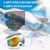 FOCUHUNTER OTG Ski Goggles Over Glasses Ski Snowboard Goggles Anti Fog, 100% UV Protection Snow Goggles for Men Women Adult (Vlt 15%) view 3