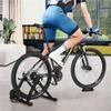 MegLob Home Bike Trainer, Bike Trainer Stand for Indoor Riding with Magnetic Resistance, Steel Bicycle Exercise Magnetic Stand for 26-28" Wheels with Front Wheel Riser, Noise Reduction,Black view 2