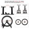 MegLob Home Bike Trainer, Bike Trainer Stand for Indoor Riding with Magnetic Resistance, Steel Bicycle Exercise Magnetic Stand for 26-28" Wheels with Front Wheel Riser, Noise Reduction,Black view 4