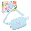 COSHAYSOO Initial Letter Fanny Pack for Girls Personalized Christmas Birthday Gifts for 6 7 8 9 10 11 12 Year Old Teen Girl, Girly Fashion Crossbody Purse Belt Bag Preteen Tween Trendy Stuff Blue R view 1