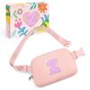 COSHAYSOO Initial Letter Fanny Pack for Girls Personalized Christmas Birthday Gifts for 6 7 8 9 10 11 12 Year Old Teen Girl, Girly Fashion Crossbody Purse Belt Bag Preteen Tween Trendy Stuff Pink Z view 1