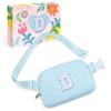 COSHAYSOO Initial Letter Fanny Pack for Girls Personalized Christmas Birthday Gifts for 6 7 8 9 10 11 12 Year Old Teen Girl, Girly Fashion Crossbody Purse Belt Bag Preteen Tween Trendy Stuff Blue D view 1