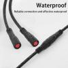 EDENCOMERS Electric Bicycle 1T2 Extension Cable Y-Split Extension Wire with Waterproof Connector for Ebike Light, Gear Sensor and Brake in Ebike Modification Kit (1T2 2pin 24") view 3