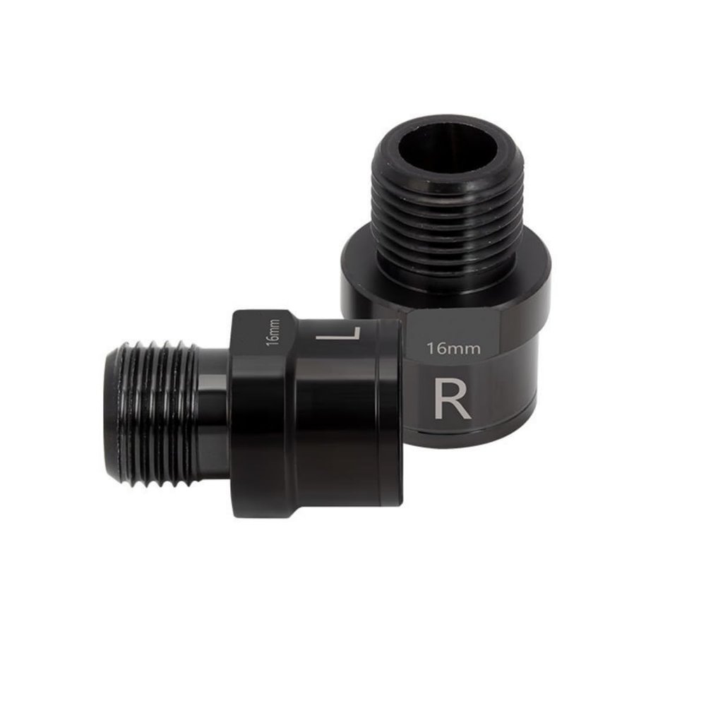 Wokyo Bicycle Pedal Extenders Pedal Extension Spacer Extension Shaft 16mm, for Outdoor Sports Bikes, Black