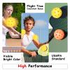 SZJIEIFR Outdoor Pickleball Balls Set, 3 Pack 40 Hole Durable Pickleball for All Skill Levels view 2