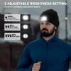 Wmcaps Unisex Hat with Light, USB Rechargeable LED Beanie, Winter Warm Knitted Headlamp Hat Gifts for Men Him Dad Husband view 4