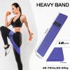 12 Pcs Fabric Resistance Bands for Working Out Booty Workout Stretch Exercise Bands Non Slip for Legs Squat Resistance Loop for Women Men Starter Butt Hip Thigh Fitness (Dark Purple,Heavy Resistance) view 2