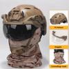 KLYso for Hunting, Shooting Halloween Cosplay CS Games Tactical Helmet Set with Adjustable Visor Goggles and Mask (Color : T1) view 2