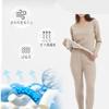 Bestgift Thermal underwear women's suit cashmere silk bottoming cold autumn and winter fattening Black 3XL view 2