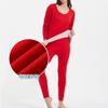 Bestgift Thermal underwear women's suit cashmere silk bottoming cold autumn and winter fattening Black 3XL view 3