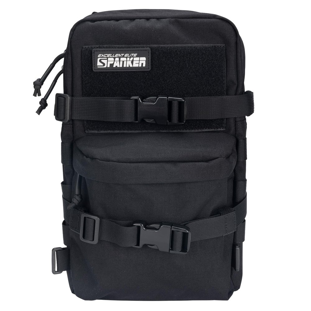EXCELLENT ELITE SPANKER Tactical Small MOLLE Hydration Pack Water Bladder Carrier Pack for Tactical Vest Backpack Plate Carrier (Black)