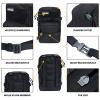 EXCELLENT ELITE SPANKER Tactical Small MOLLE Hydration Pack Water Bladder Carrier Pack for Tactical Vest Backpack Plate Carrier (Black) view 3