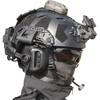 KLYso for Outdoor CS Paintball Hunting Cosplay Halloween Airsoft Military Fast Helmet, Game Sets with Tactical Headset & Goggles & Telescope Model (Color : BK4) view 1