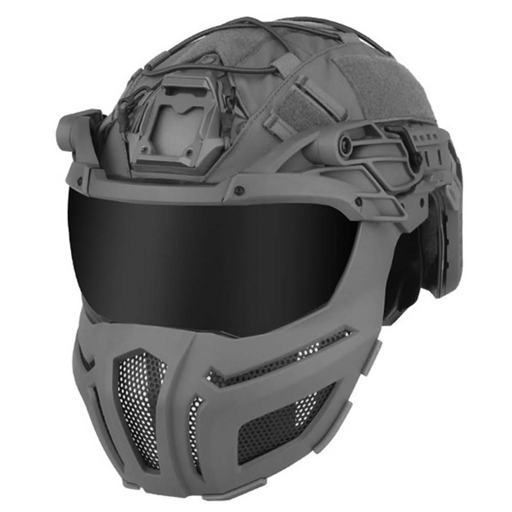 KLYso for Hunting Paintball Bullets Outdoor Sports CS Game Shooting Airsoft Fast Helmet Tactical Protective Mask and Goggles (Color : WG)