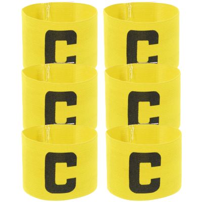 Toddmomy 6pcs Soccer Captain Armband Wear-Resistant Bands for Team Sports Bright Colors for Easy Identification for Football Basketball and Volleyball