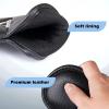Craftsman Golf Magnetic Closure Classic Black Leather Iron Headcover Covers Set 10pcs with Silver No. on Both Sides for Left and Right Golfer (A: Black with Silver No.) view 4