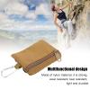 Lwuey EDC Pocket Pouch, Mini Molle Pouch Wallet Tactical Keychain Pouches Multi Function Carabiner Gadget Utility Organizer Key Card Case Zipper Portable Military Outdoor Bag Tactics Waist(Brown) view 4