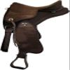 Western Premium Freemax Synthetic Treeless Horse Saddle 15'' to 18'' (16", Brown) view 3