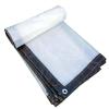JMDNTQ Clear Waterproof Tarps Cover, Garden Rainproof Clear Poly Tarps, Waterproof Transparent Tarpaulin with Grommets, Tear Resistant Waterproof Greenhouse Tarp, PE Tarpaulin Transparent view 1
