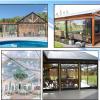JMDNTQ Clear Waterproof Tarps Cover, Garden Rainproof Clear Poly Tarps, Waterproof Transparent Tarpaulin with Grommets, Tear Resistant Waterproof Greenhouse Tarp, PE Tarpaulin Transparent view 2