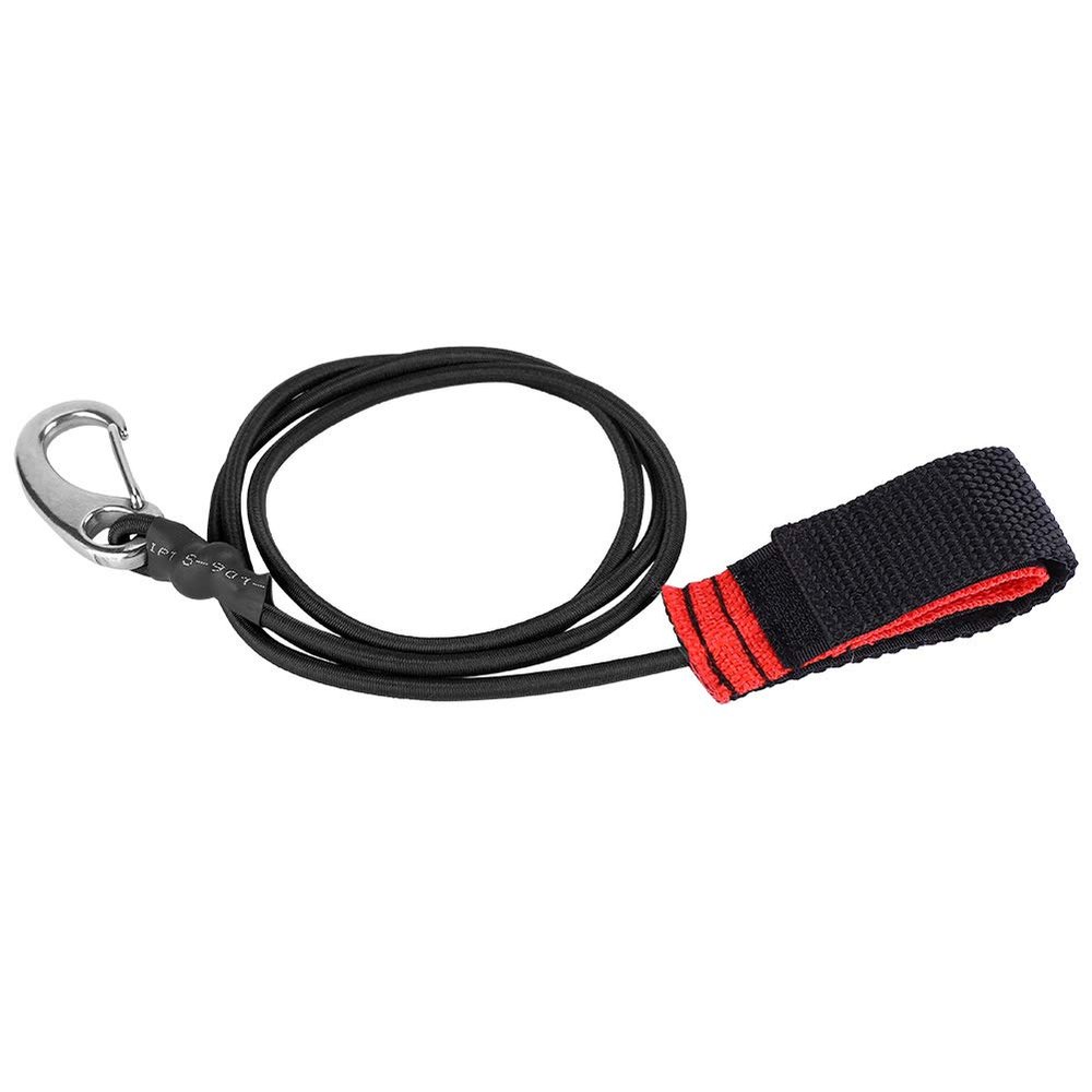 QANYEGN Kayak Paddle Safety Rope with Grommets, Retractable Coiled Tether, Kayak Paddle Rope, Securely Fastened While Paddling(Black)