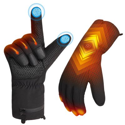 Hinsole Heated Gloves for Men Women, Rechargeable Heated Work Gloves, Easy Hand Warming Touch Screen Glove for Skiing Hiking