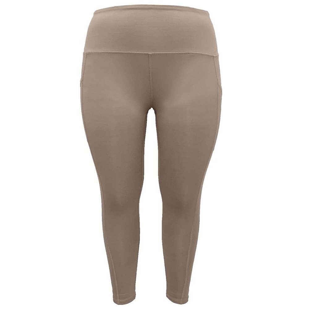 allbrand365 Designer Womens Activewear High-Waist Side-Pocket 7/8 Leggings