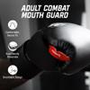Hayabusa Combat Sports Mouth Guard Youth, Kids and Adult Sizes Comes with Case - Red/Black, Adult view 2
