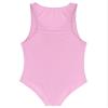 Lejafay Women's Oily Silky Low Cut Bodysuit High Cut Thong Leotard One Piece Swimwear Bathing Suit Pink X-Large view 4
