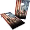 Cornhole365 Professional Cornhole Board Set - Regulation Size, Heavy Duty, Solid Wood Cornhole Board Set w/UV Print (Set of 2), Ideal for Outdoor Games & Tournaments - Deer Skull American Flag view 1