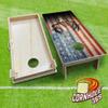 Cornhole365 Professional Cornhole Board Set - Regulation Size, Heavy Duty, Solid Wood Cornhole Board Set w/UV Print (Set of 2), Ideal for Outdoor Games & Tournaments - Deer Skull American Flag view 2