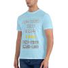 Custom T Shirts Double Sided Printing Design Your Own T Shirts Add Text Image Logo Photo Personalization Mens Womens Cotton Sky Blue view 4
