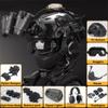 KLYso for Paintball Shooting, Halloween, CS and Other Outdoor Activities,Tactical Mask and Fast Helmet Pickup Noise Canceling Headphones NVG Set Combo (Color : BK6) view 2