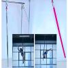 NUNETH 2M Flying Pole Aerial Dancing Pole Set, Portable 360 Rotating Dance Pole for Home/Dance Studio/Acrobatic Show, 45mm Stripper Pole Silver Pink Black (Color : Pink Aerial Pole Dance) view 2