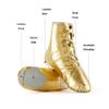 Unisex Kids Lace-up Jazz Dance Shoes Canvas Soft Leather Split Sole Ballet Boots for Girls Boys (Toddler/Little Kid/Big Kid) (Silver Leather Hight,1,Unisex,Little_Kid,Little Kid) view 4