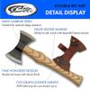 16" Ashwood Handle Double Bit Carbon Steel Outdoor Chopping Hand Axe with Sheath view 2