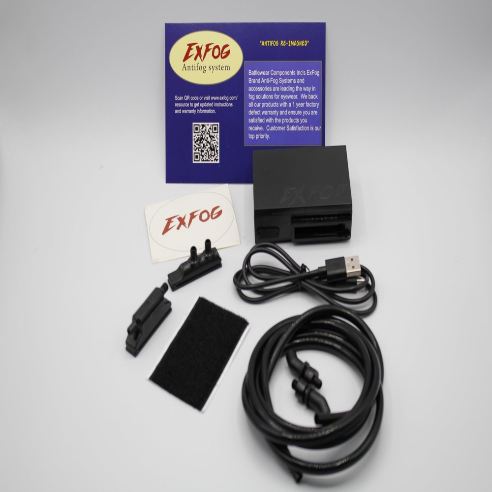 ExFog XT Essential Anti Fog Kit (No Headband or T Band included) - Lightweight Anti Fog Unit for Airsoft, Paintball, Skiing Sports and Construction Goggles