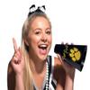 Anderson's Black and Gold Pom Poms and Megaphones Set, 24 Pieces, Plastic Megaphones, Sports, Fan Gear, Homecoming, Cheerleaders view 3