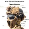 KLYso Tactical Airsoft Helmet and Full Face Protection Mask Set for Paintball CS Fast Helmet Set with Detachable Goggles (Color : T) view 3