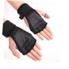 DOITOOL 1pair Half Finger Palm Care Gloves -skid Gel for Fitness Cycling Breathable Design Comfortable Grip for Weightlifting Yoga Strength Training Black view 3