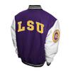 Franchise Club Mens Graduate Wool Varsity Letterman Jacket (LSU, XXX-Large) view 2