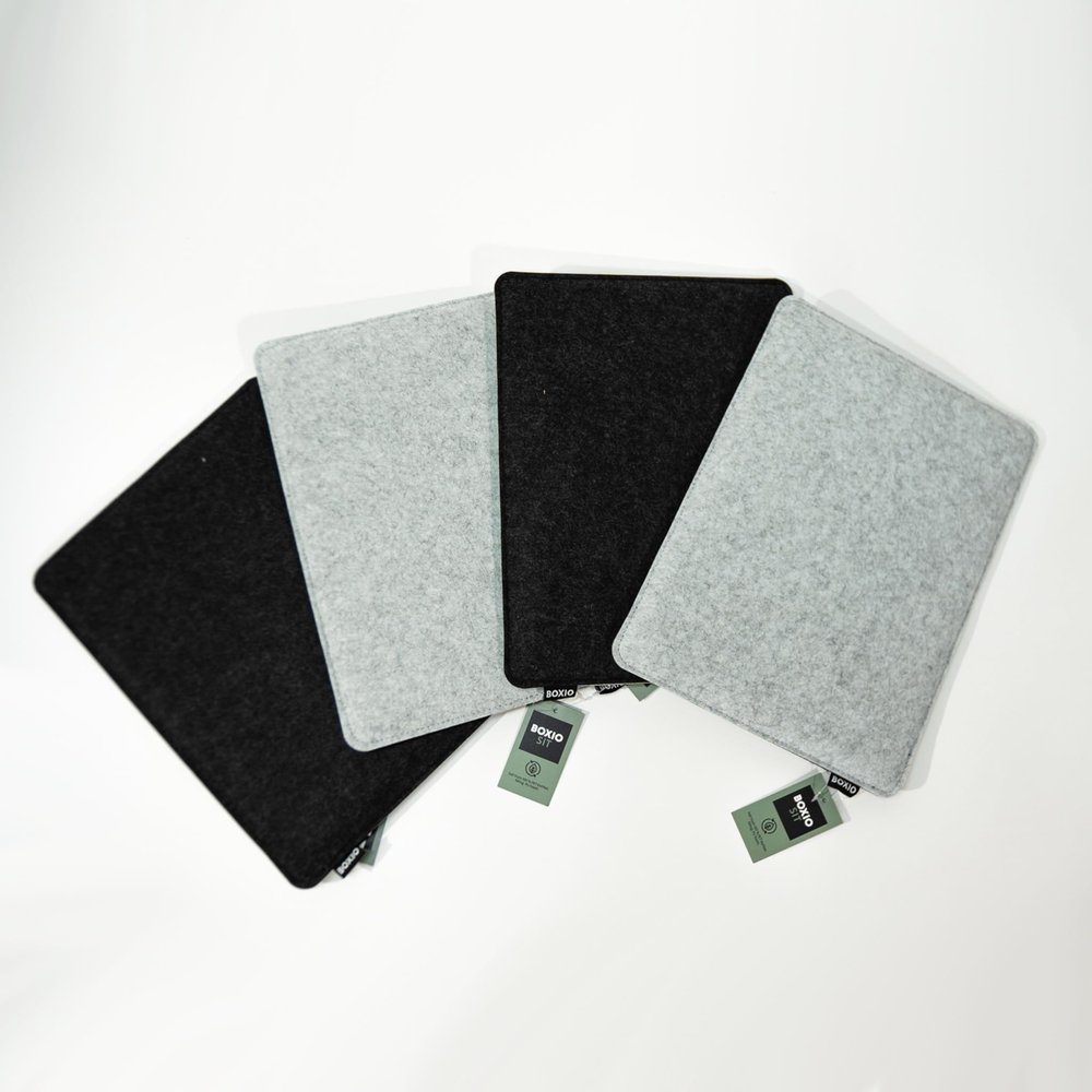 BOXIO - SIT: 4X Grey Seat Cushion for Camping, Toilet & Wash Accessories, Dining & Desk - Chair Pad, Kitchen Chair Cushions, Outdoor Chair Pillow, Bar Stool & Camping Essentials for All Chairs
