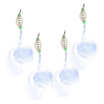 BESPORTBLE Nylon Fishing Net 4 Pcs Trap Netting Fishnets for Freshwater Casting Ideal for Night Fishing